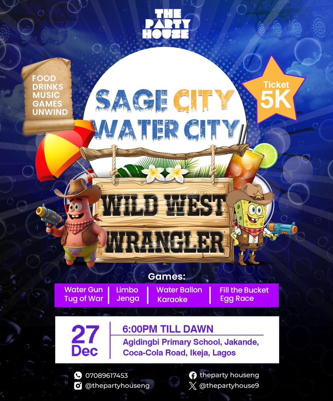 Sage City Water City: Wild West Wrangler Party