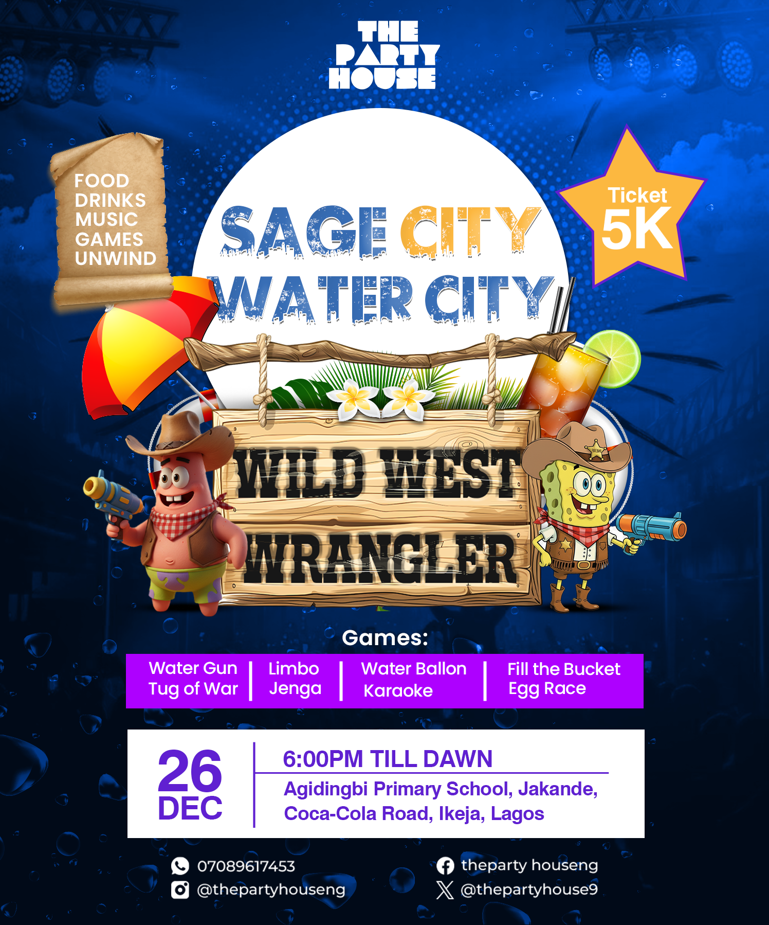 Sage City Water City: Wild West Wrangler Party – Ozo