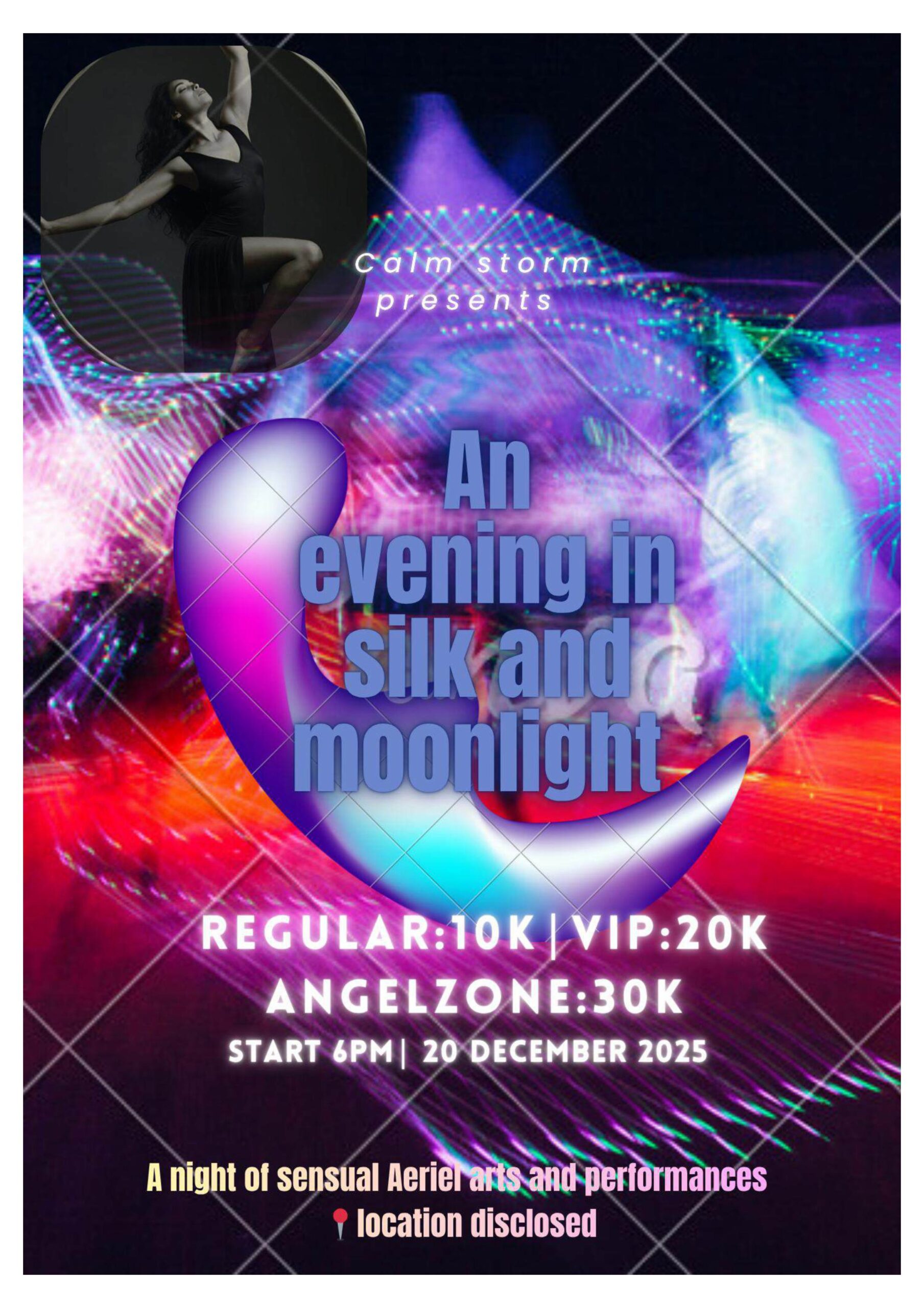 An evening in silk and moonlight