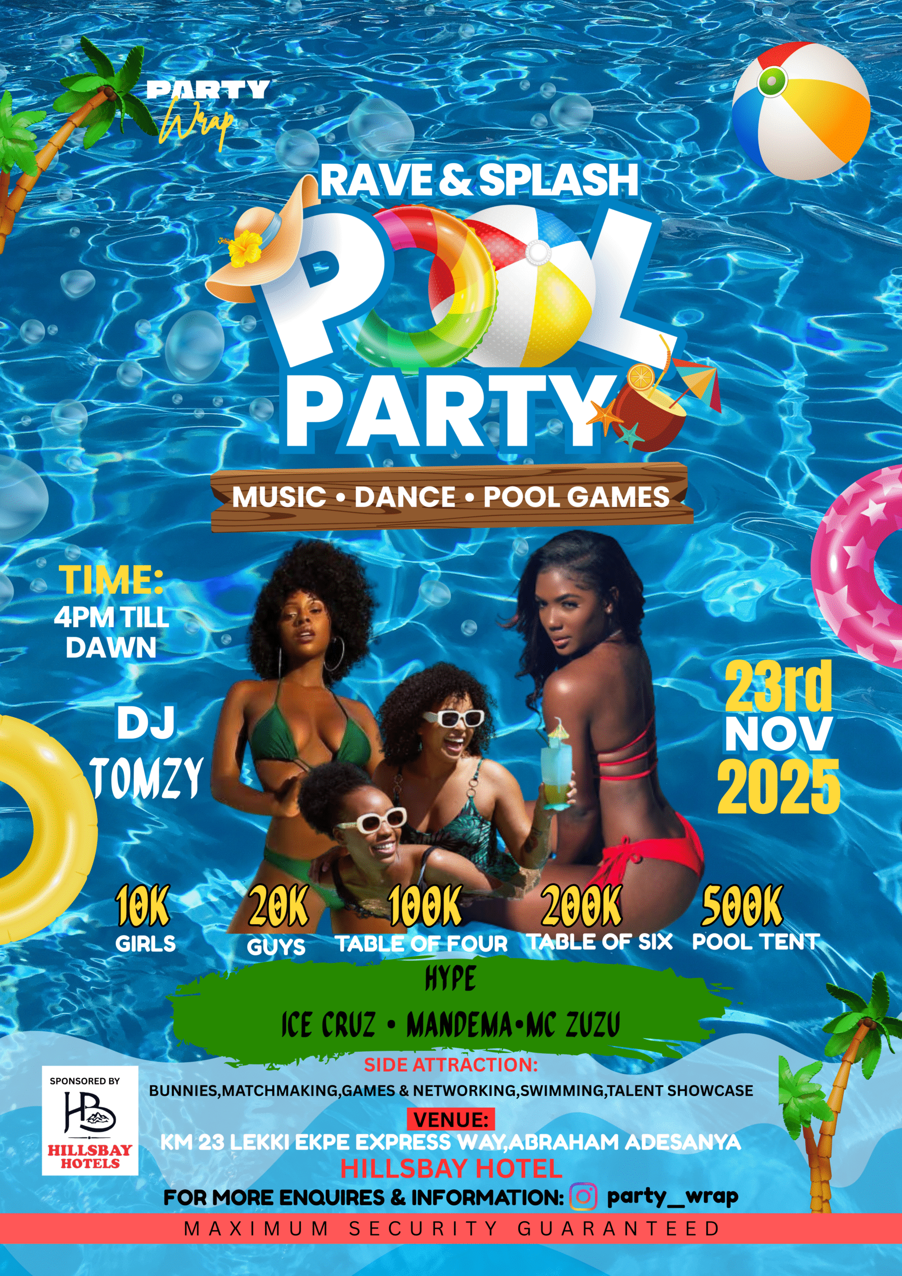 Rave and Splash Pool Party